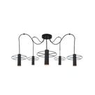 Pendente Trevo Aranha Aço 180MM Cabo PP 5XG9 Preto Liso - Blumenau