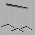 Pendente Tri Hale Preto LED 21W 3000K Bivolt - DELIS