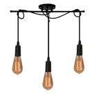 Pendente Trilho Estilo Industrial Moderno para 3 lâmpadas