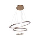 Pendente Triplo Anel Bronze LED 60W D60/40/20cm 3000K