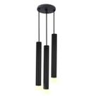 Pendente Triplo Tubo Palito Moderno 30cm Preto Pendente Triplo Tubo Palito Moderno 30cm Preto