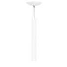 Pendente Tubo Cilindro Alumínio Branco 40Cm + Led 6k