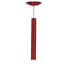 Pendente Tubo Cilindro Alumínio Cereja 40Cm + Led 3k