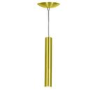 Pendente Tubo Cilindro Alumínio Dourado 30 Cm + Led 3k Pendente Tubo Cilindro Alumínio Dourado 30 Cm + Led 3k