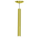 Pendente Tubo Cilindro Alumínio Dourado 50Cm + Led 6k Pendente Tubo Cilindro Alumínio Dourado 50Cm + Led 6k