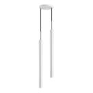 Pendente Tubo Duplo Alumínio Branco P/ LED MR11 GU10 ST1697