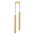 Pendente Tubo Duplo Alumínio Dourado P/ LED MR11 GU10 ST1697 Pendente Tubo Duplo Alumínio Dourado P/ LED MR11 GU10 ST1697