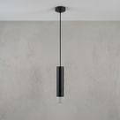 Pendente Tubo Moderno Luminária Bancada Sabre Cilindro Preto