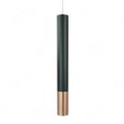 Pendente Tubo Preto e Cobre 28cm Led 6W 3000K Bivolt