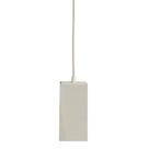 Pendente Tubo Quadrado Alumínio Balcão + Lâmpada Bulbo Pendente Tubo Quadrado Alumínio Balcão + Lâmpada Bulbo