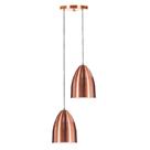 Pendente Vegas Aluminio Duplo New Cobre sala cozinha quarto Pendente Vegas Aluminio Duplo New Cobre sala cozinha quarto