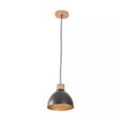 Pendente Viena 13cmx20cm Castanho, Preto e Dourado