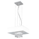 Pendente Vienna Led 1X20W 127V 6.400K Acrílico Bco 30X30Cm