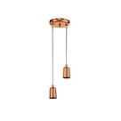 Pendente Vision Aluminio 2lamp Cobre 420/2 Dital Pendente Vision Aluminio 2lamp Cobre 420/2 Dital