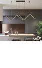 Pendente Zig Zag Moderno De Led Ilha Bancada Mesa De Jantar