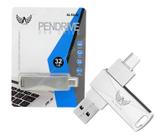 Pendrive 2 em 1 Usb 2.0 + Tipo C Para Notebook Celular Tablet MacBooks