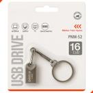 Pendrive aGOLD 16GB USB 2.0 Metal Prateado com Chaveiro