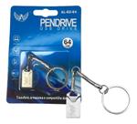 Pendrive Chaveiro 64gb Unidade Flash Usb Al-8u-64