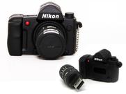 Pendrive Formato Câmera Fotográfica Nikon 8GB USB 2.0 Criativo Fotógrafo Brinde