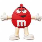 Pendrive M&M's Personagem Chocolate Vermelho 8GB USB Flash Drive Divertido Boneco
