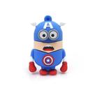 Pendrive Minion Capitão América Marvel 8GB USB 2.0 Personagem Geek Criativo Boneco
