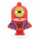 Pendrive Minion Homem-Aranha Spiderman Marvel 8GB USB 2.0 Personagem Herói Boneco