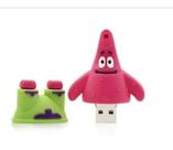 Pendrive Patrick Estrela Bob Esponja 8GB USB 2.0 Personagem Desenho Animado Boneco