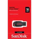 Pendrive SanDisk Cruzer Blade 16GB 2.0 Preto e Vermelho