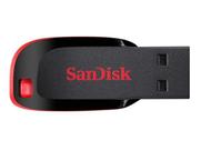 Pendrive Sandisk Cruzer Blade 32gb 2.0 Preto E Vermelho