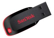 Pendrive Sandisk Cruzer Blade 32gb 2.0 Preto E Vermelho