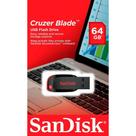 Pendrive SanDisk Cruzer Blade 64GB 2.0 preto e vermelho