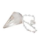 Pêndulo Cristal Comum Pedra Natural Lapidação Facetado