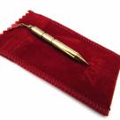 Pêndulo de Agulha de Metal Dourado 6 cm com Bolsa de Veludo