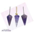 Pêndulo Natural Facetado De Ametista Radiestesia E Reiki Pêndulo Natural Facetado De Ametista Radiestesia E Reiki