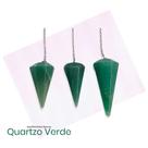 Pêndulo Natural Facetado Quartzo Verde - Radiestesia E Reiki Pêndulo Natural Facetado Quartzo Verde - Radiestesia E Reiki