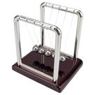 Pêndulo Newton Decorativo Com 5 Esferas Mesa De Escritório Marrom