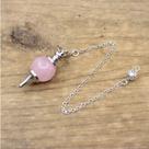Pêndulo Pião - Quartzo Rosa