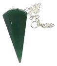 Pêndulo Quartzo Verde Pedra Natural Radiestesia Transmutação Orgonite