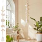 Penduração de parede Moon Phase Aesthetic Boho Wooden Beige