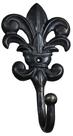 Pendurador Cabide Para Parede Flor De Liz Em Bronze Oxidado Pendurador Cabide Para Parede Flor De Liz Em Bronze Oxidado