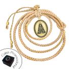 Penduricalho Porta Chaves Retrovisor de Carro Medalhão Nossa Senhora da Aparecida Ouro