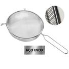 Peneira 14cm De Cozinha Inox Forte Polvilhar Escorrer Coar Suco Peneira 14cm De Cozinha Inox Forte Polvilhar Escorrer Coar Suco