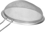 Peneira Aço Inox 8cm Cozinha Pequena Com Suporte De Apoio Peneira Aço Inox 8cm Cozinha Pequena Com Suporte De Apoio