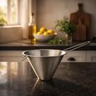 Peneira Chinesa Chinoy Passador Conico Molhos Sopas Caldos 14cm Inox