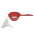 Peneira Com Funil 2 Em 1 Rosqueavel Grande Multi Uso Cozinha Keita