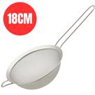 Peneira de Aço Inox 18CM para Coar Escorrer Sucos Macarrão Legumes
