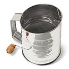 Peneira de Farinha Amazon Basics em Aço Inoxidável com Manivela, Capacidade de 3 Xícaras