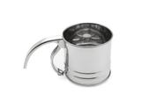 Peneira de farinha Fox Run em aço inoxidável 1 xícara 8x9x6 cm