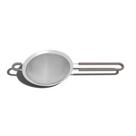 Peneira de inox com cabo de silicone Softta cinza 12 cm - Tramontina