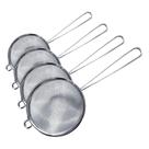 Peneira de Malha Fina Cuisinox, Aço Inoxidável com Cabo, 7,6 cm x 20,3 cm (Pacote com 4)